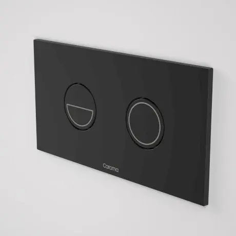 INVISI SERIES II® Round dual flush Plate & Buttons - Hera Bathware(Metal) Matte Black
