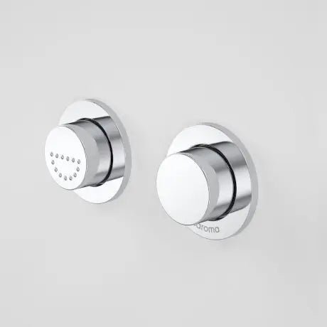 INVISI SERIES II® Round dual flush Raised Care Remote Buttons - Hera Bathware(Plastic) - Chrome