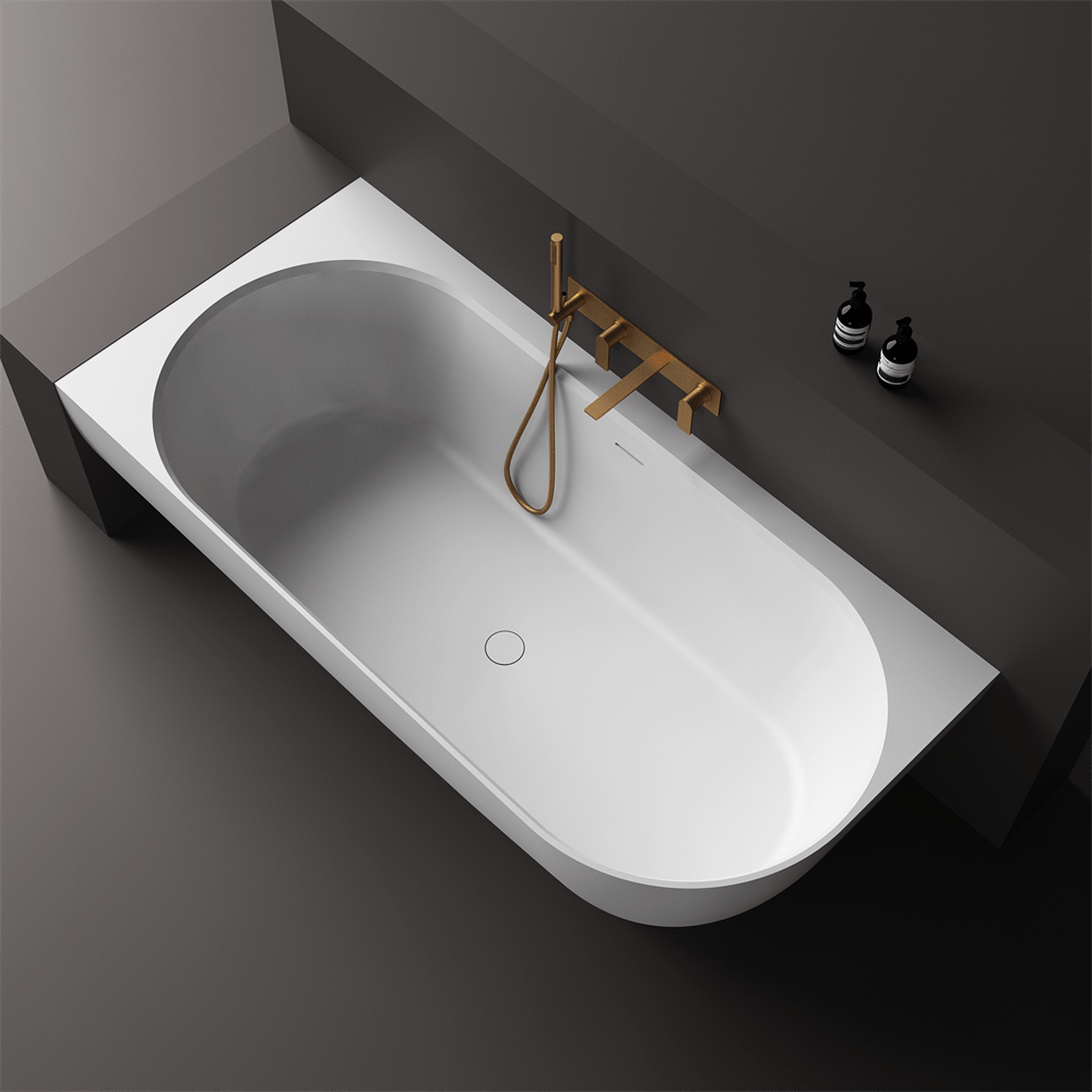 Justina Corner Oval Bath 1520/1750mm | Left/Right Corner - Hera Bathware X Toka Lite | 1520mm Corner to LeftWhite