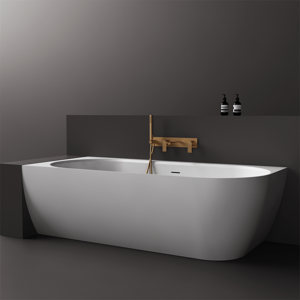 Justina Corner Oval Bath 1520/1750mm | Left/Right Corner - Hera Bathware X Toka Lite | 1520mm Corner to LeftWhite