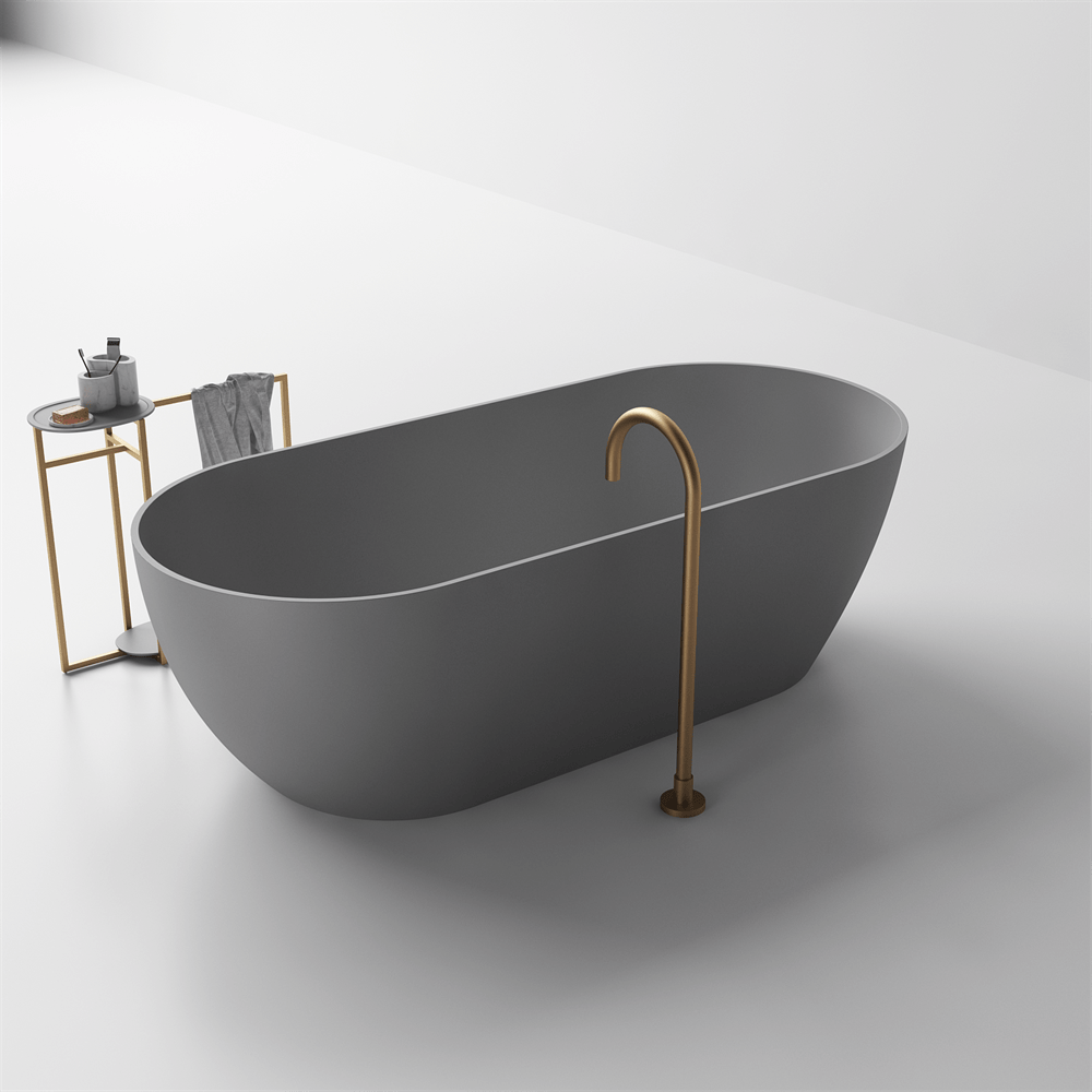 Justina Slimline Large Bath 1500/1700/1800mm - Hera Bathware X Toka Lite ST12 T 1800 | 1500mmConcrete Grey