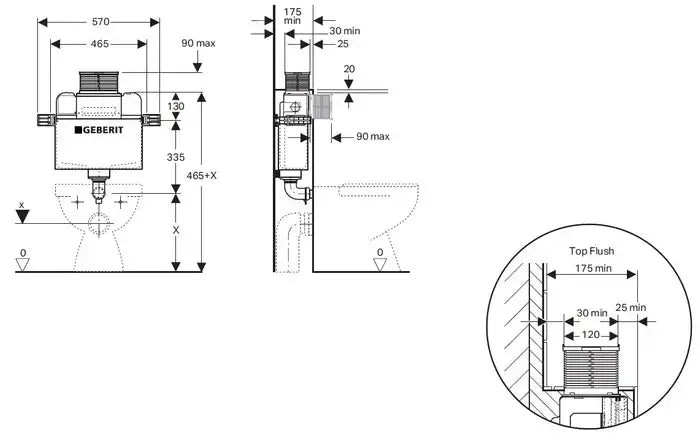 KAPPA CONCEALED CISTERN - Hera Bathware