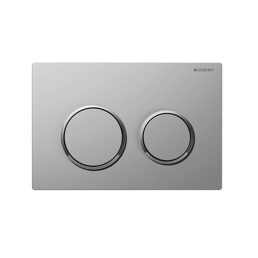 Kappa21 Dual Flush Button Round |Geberit - Hera BathwareMatte Chrome plate with Chrome Trim
