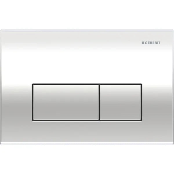 Kappa50 Dual Flush Button | Geberit - Hera BathwareBright Chrome - plated - Die - cast zinc