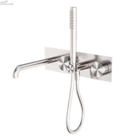 KARA Progressive Shower System with Spout 230/250mm - Hera BathwareBrushed Nickel230mm
