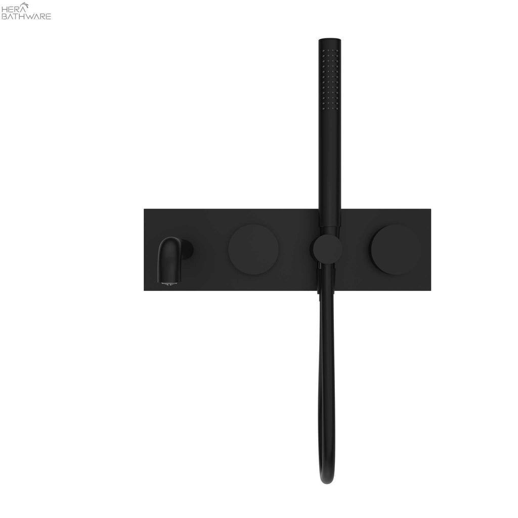 KARA Progressive Shower System with Spout 230/250mm - Hera BathwareMatte Black230mm