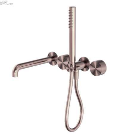 KARA Progressive Shower System with Spout with Seperate Plate230/250mm - Hera BathwareBrushed Bronze230mm