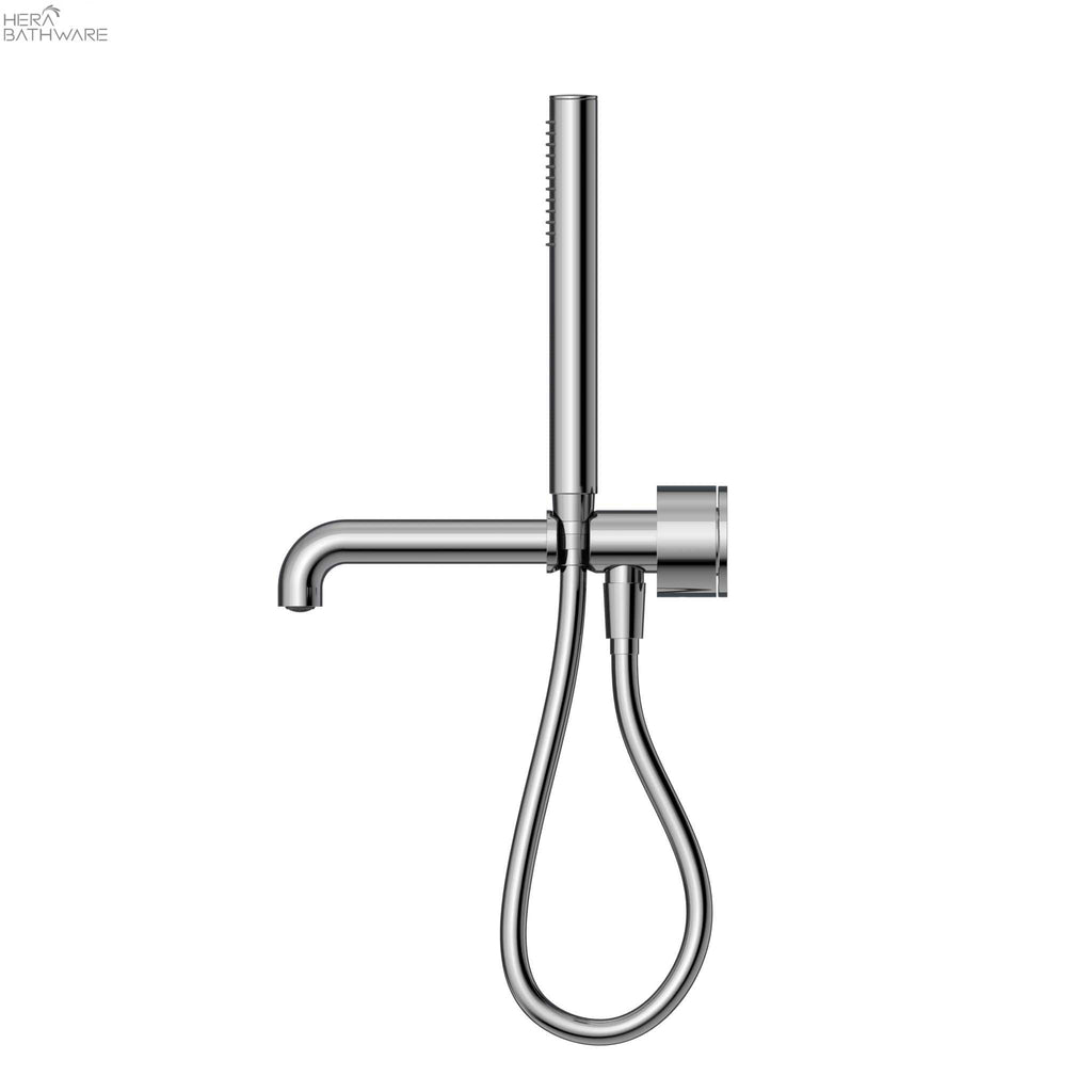 KARA Progressive Shower System with Spout with Seperate Plate230/250mm - Hera BathwareChrome230mm