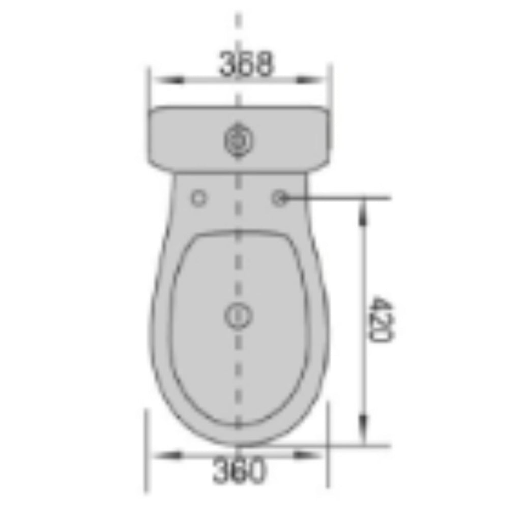 Kent Close Coupled Toilet Suite - S Trap - Hera Bathware