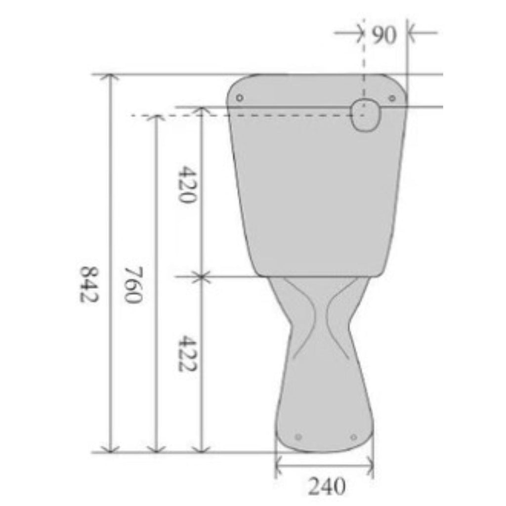 Kent Close Coupled Toilet Suite - S Trap - Hera Bathware