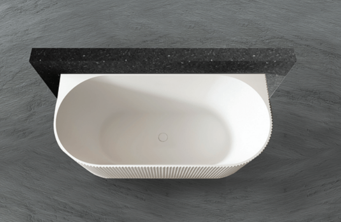 Kira Back to Wall Fluted Glossy - Hera Bathware1500