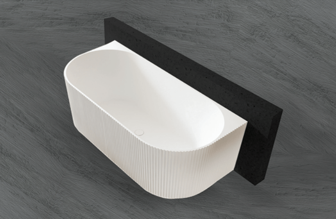Kira Back to Wall Fluted Glossy - Hera Bathware1700