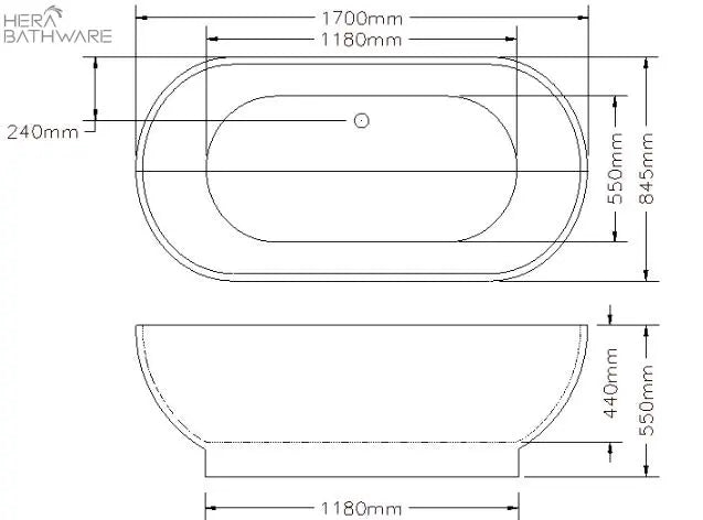 KOKO Free Standing Bathtub - Gloss Black - Hera BathwareGloss Black