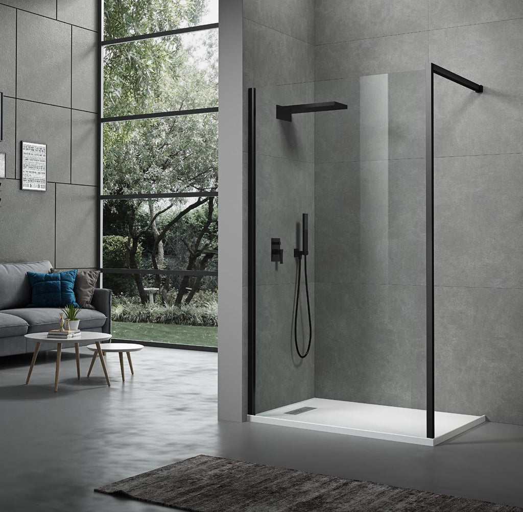 Kubix Shower Walk - in Panel | Oceano - Hera Bathware X Oceano | 900mm (823 - 843)Chrome