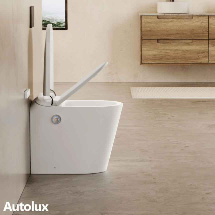 Lafeme AutoLux Inwall Cistern Floor Pan Rimless Smart Toilet ST23 - Hera Bathware X LAFEME ST23 - MB | Matte Black