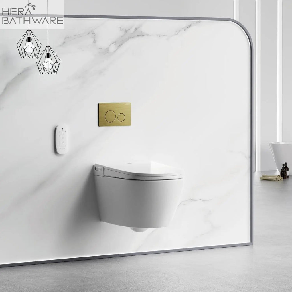 Lafeme SESTO Smart Toilet Wall Hung ST22 - Hera BathwareBrushed Gold