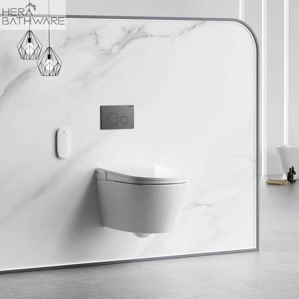 Lafeme SESTO Smart Toilet Wall Hung ST22 - Hera BathwareGun Metal