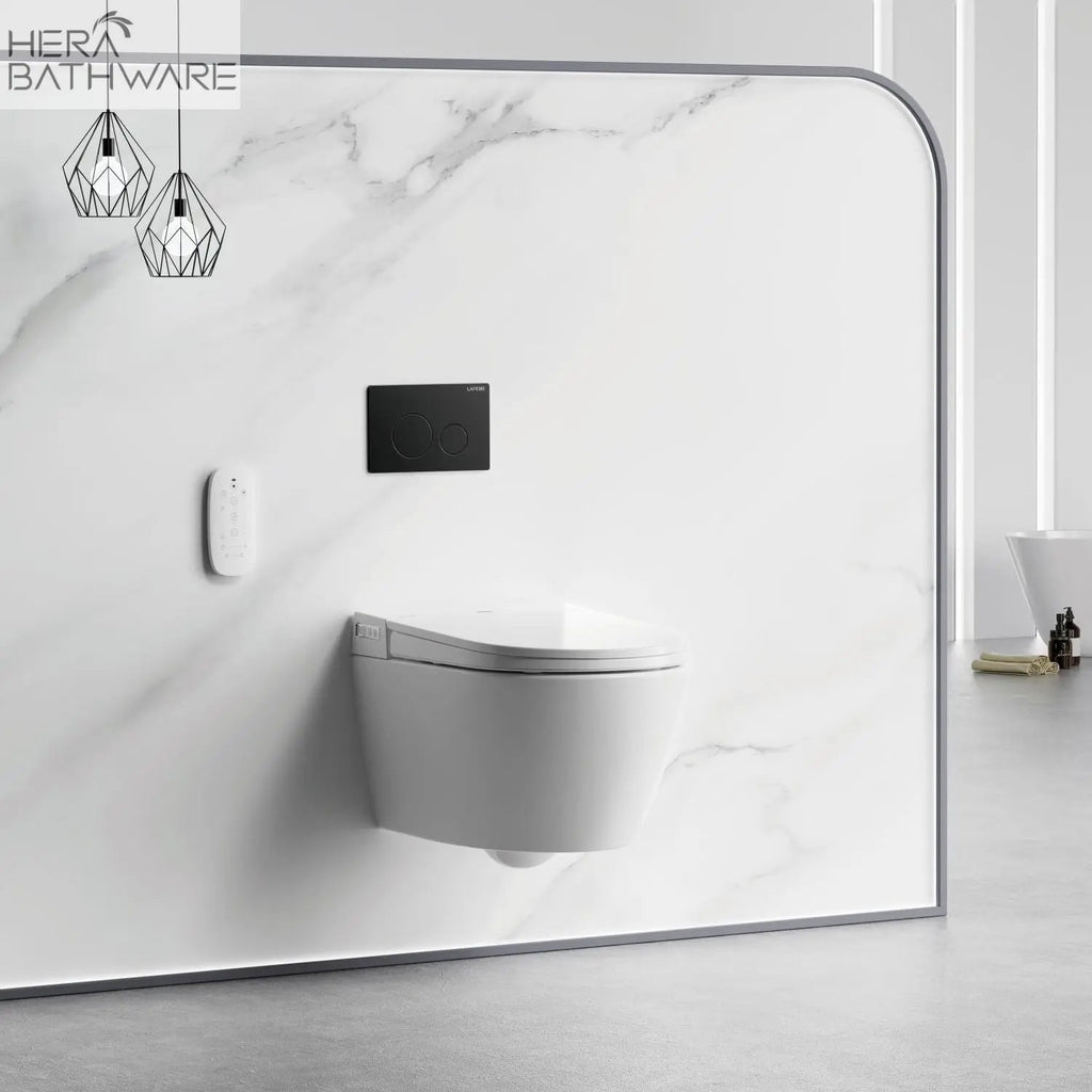 Lafeme SESTO Smart Toilet Wall Hung ST22 - Hera BathwareMatte Black