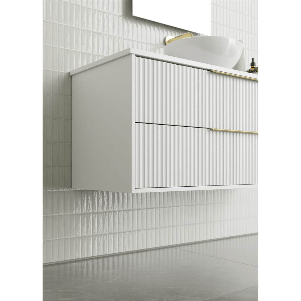 Lake 10/11/12 | 1800mm Bathroom Wall Hung Vanity - Hera BathwareCenter BowlSymphony Top