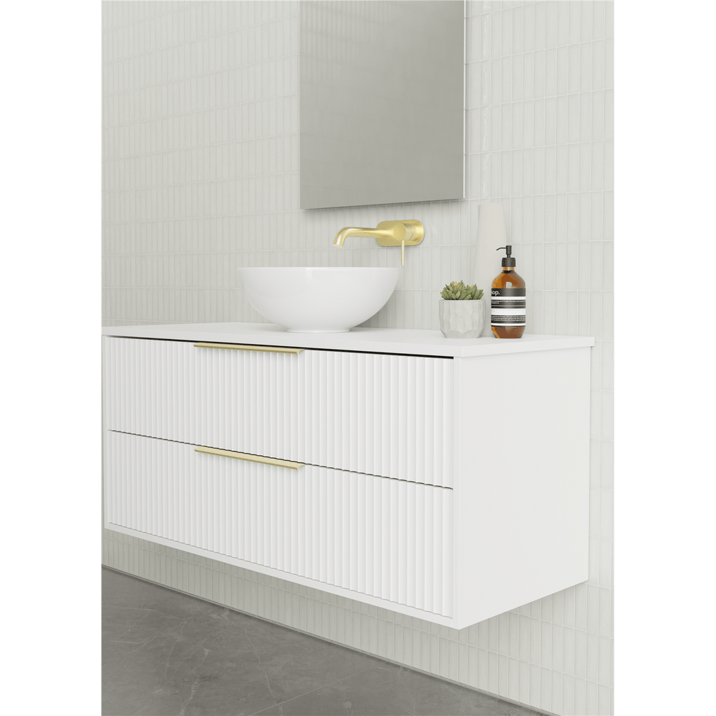 Lake 10/11/12 | 1800mm Bathroom Wall Hung Vanity - Hera BathwareCenter BowlSymphony Top