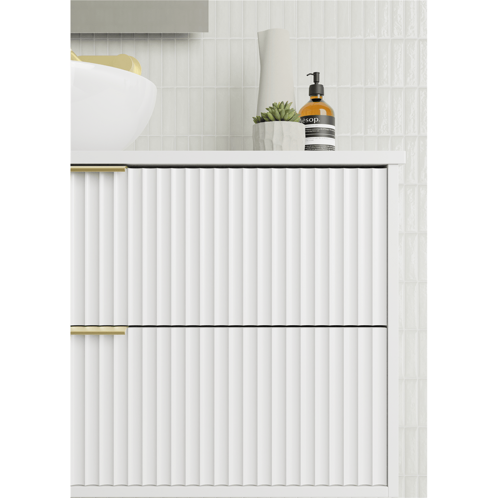 Lake 10/11/12 | 1800mm Bathroom Wall Hung Vanity - Hera BathwareCenter BowlSymphony Top
