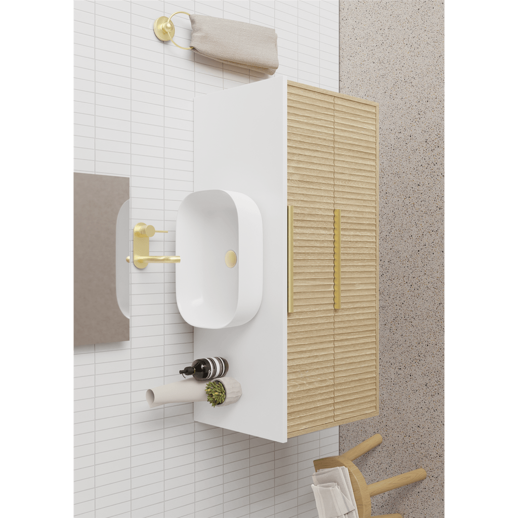 Lake 10/11/12 | 1800mm Bathroom Wall Hung Vanity - Hera BathwareCenter BowlSymphony Top