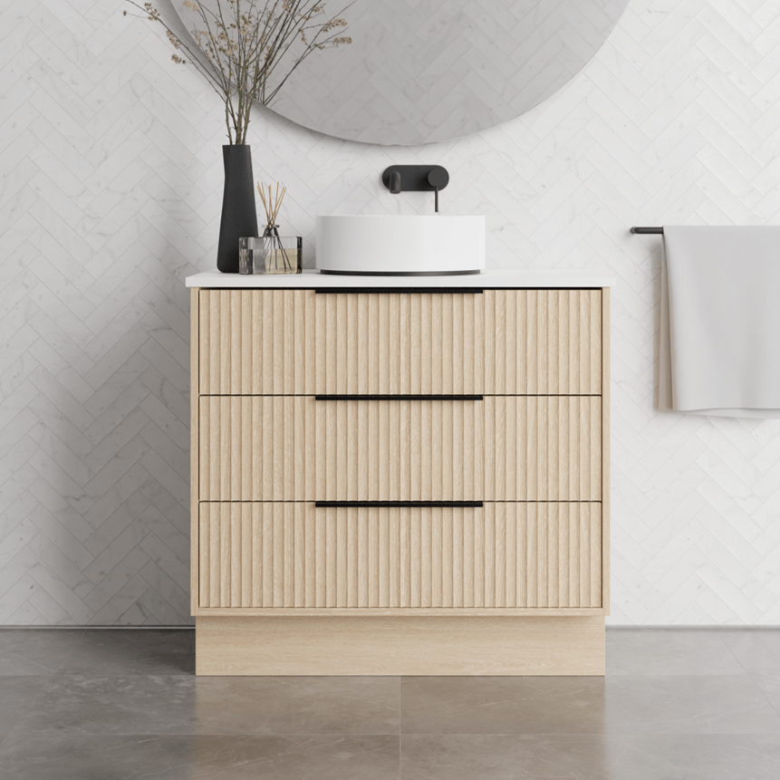Lake 4/5/6 | 1200mm Bathroom Free Standing Vanity - Hera BathwareCenter BowlSymphony Top