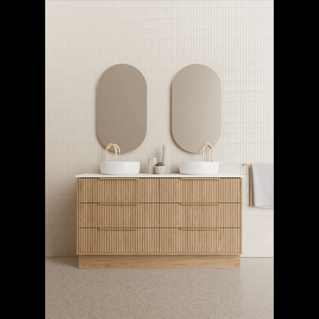 Lake 7/8/9 | 1500mm Bathroom Free Standing Vanity - Hera BathwareCenter BowlSymphony Top