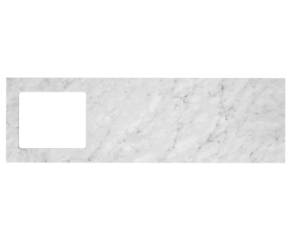 Laundry Natural Carrara Stone Tops | Otti - Hera Bathware1960mm