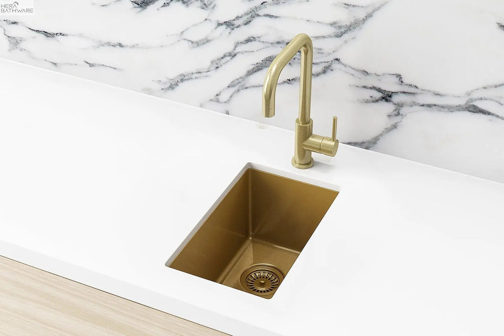 Lavello Bar Sink - Single Bowl 382 x 272mm - Hera BathwareBrushed Nickel