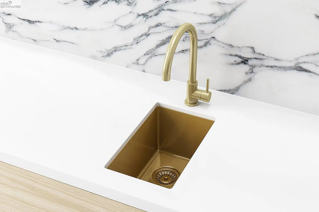 Lavello Bar Sink - Single Bowl 382 x 272mm - Hera BathwareBrushed Nickel