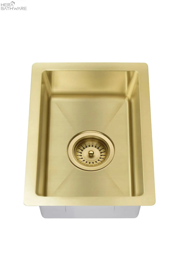 Lavello Bar Sink - Single Bowl 382 x 272mm - Hera BathwareBrushed Nickel
