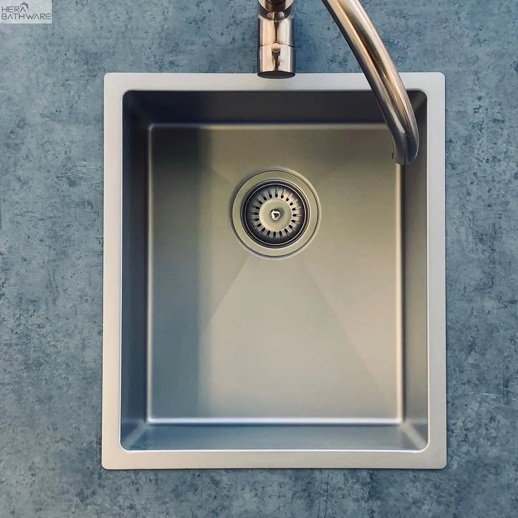 Lavello Bar Sink - Single Bowl 382 x 272mm - Hera BathwareBrushed Nickel