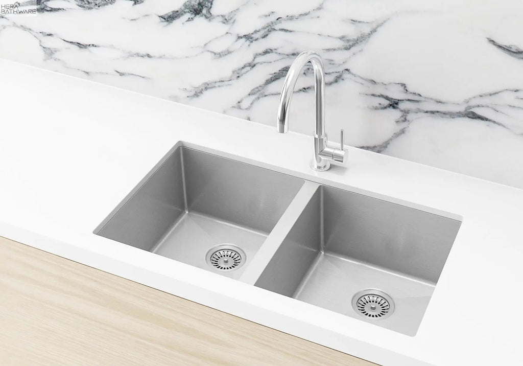 Lavello Sink Strainer and Waste Plug Basket with Stopper - Hera BathwareBrushed Nickel