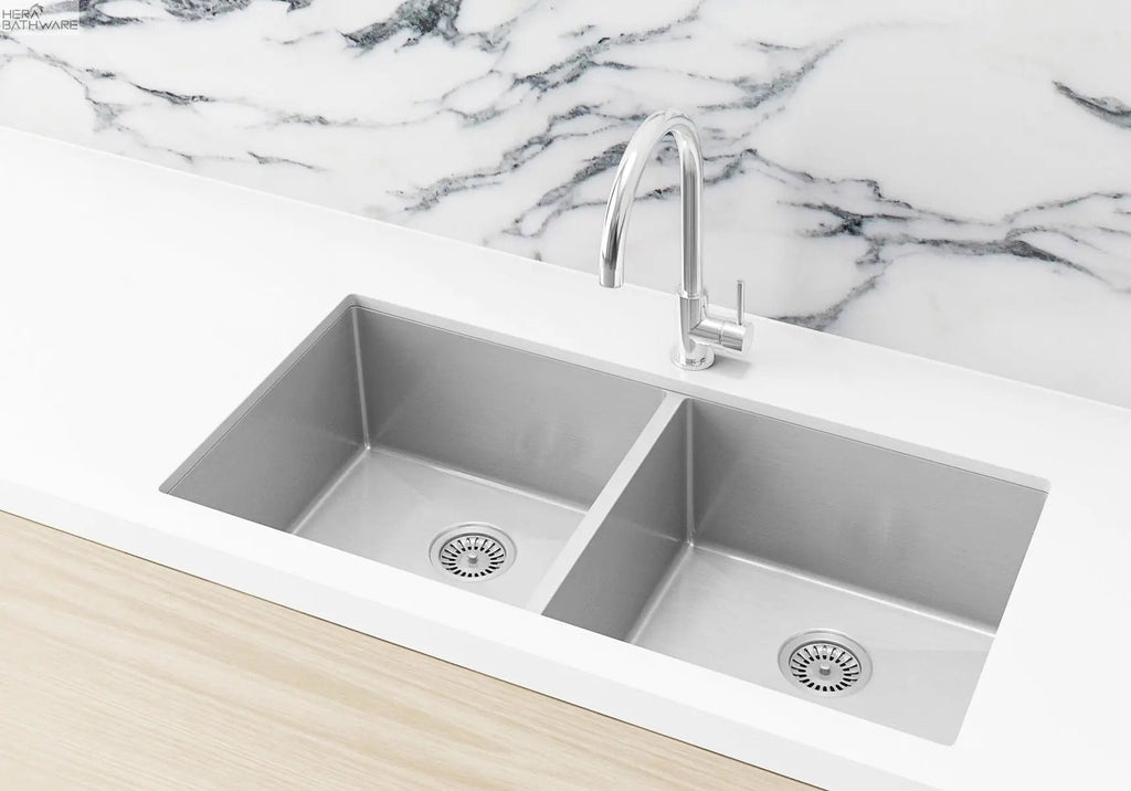 Lavello Sink Strainer and Waste Plug Basket with Stopper - Hera BathwareBrushed Nickel