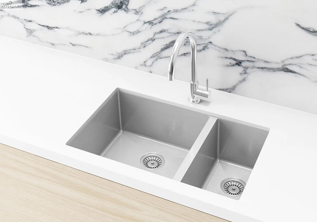 Lavello Sink Strainer and Waste Plug Basket with Stopper - Hera BathwareBrushed Nickel