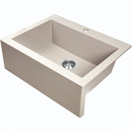 Laveo 580mm Granite Stone Sink Single Bowl - Hera BathwareClay