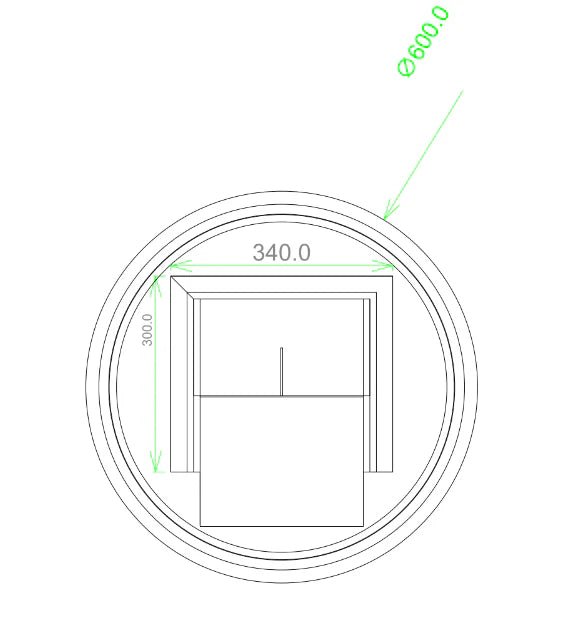 LED Round MIrror 600/750/900mm Lighting on the rim - Hera Bathware900mm with Magnifier