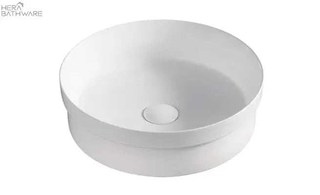 LENA Semi Inset Basin - Hera BathwareMatte White