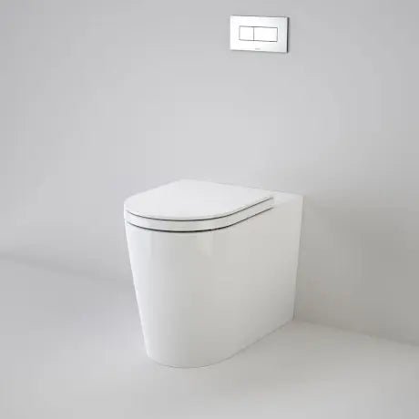 LIANO Cleanflush® Invisi Serise II® Easy height wall faced toilet suite (GERMGARD®) - Hera BathwareGloss WhiteSingle Flap Seat - White