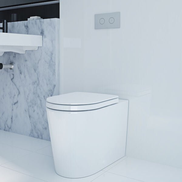 LIANO Cleanflush® Invisi Serise II® Wall faced toilet suite (GERMGARD®) - Hera BathwareGloss White