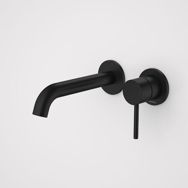 LIANO II 175mm Wall Basin/Bath Mixer without Plate - Hera BathwareMatte Black