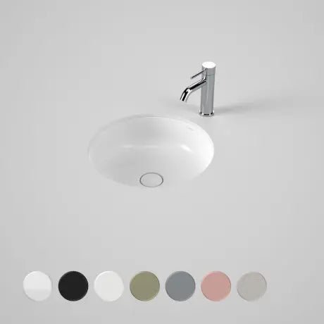 LIANO II 440mm Round Over/Under Counter Basin | CAROMA - Hera BathwareGloss White