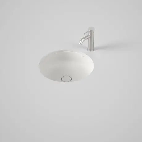 LIANO II 440mm Round Over/Under Counter Basin | CAROMA - Hera BathwareMatte White