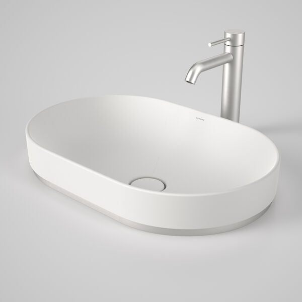 LIANO II 530mm PILL Basin Dress Ring | CAROMA - Hera BathwareBrushed Nickel