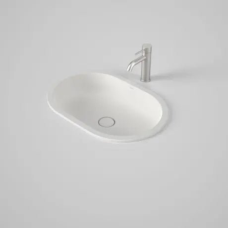 LIANO II 580mm PILL Under/Over Counter Basin | CAROMA - Hera BathwareGloss White