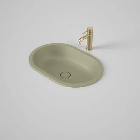 LIANO II 580mm PILL Under/Over Counter Basin | CAROMA - Hera BathwareGloss White