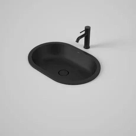 LIANO II 580mm PILL Under/Over Counter Basin | CAROMA - Hera BathwareMatte Black