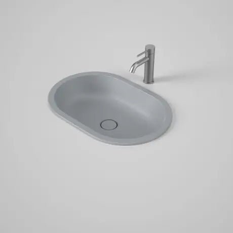 LIANO II 580mm PILL Under/Over Counter Basin | CAROMA - Hera BathwareMatte Grey