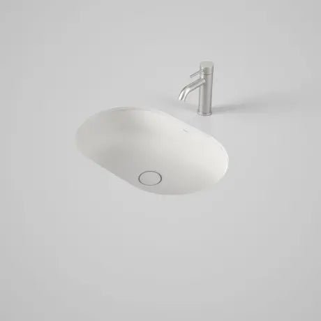 LIANO II 580mm PILL Under/Over Counter Basin | CAROMA - Hera BathwareMatte White